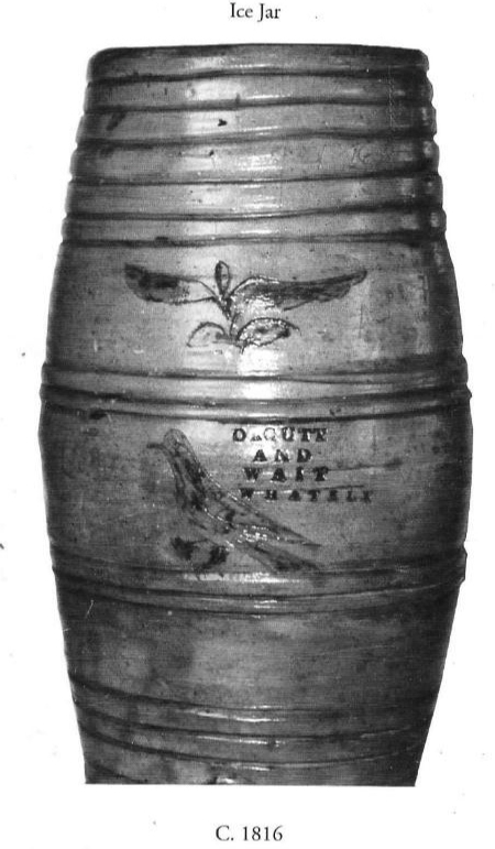 Whately Pottery Ice Jar circa 1816